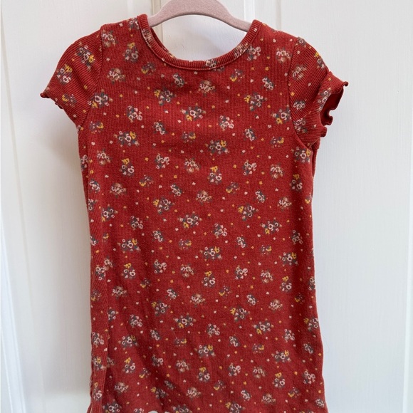 Jumping Beans 12M Girls Hot Pink Floral Pattern Short Sleeve Blouse Top - Picture 7 of 7
